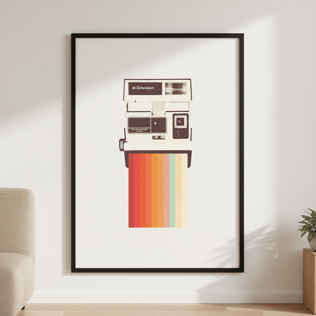 Instant Camera Rainbow by Florent Bodart wall - art - picture - poster