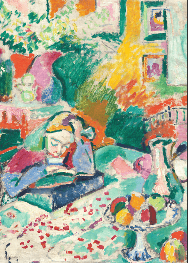 Interior with a Young Girl by Henri Matisse,frame