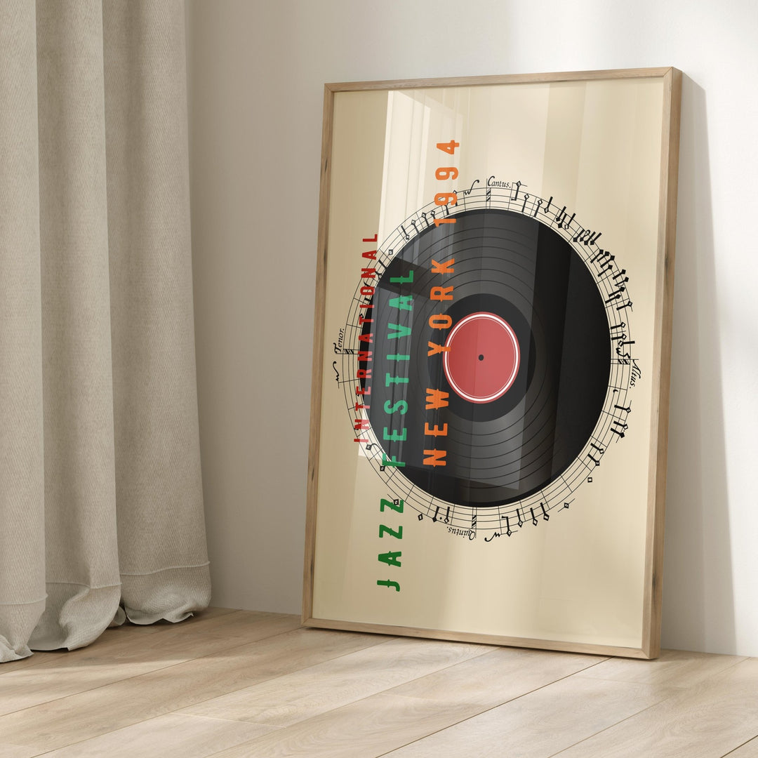 International Jazz Festival Vinyl New York '94 Wall Art - Style My Wall