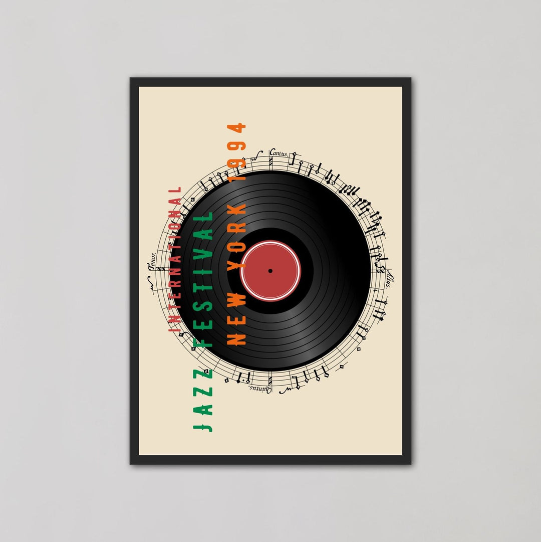 International Jazz Festival Vinyl New York '94 Wall Art - Style My Wall