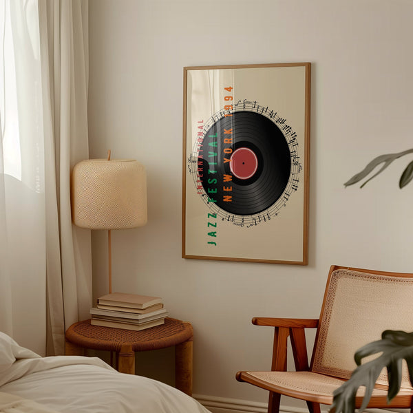 International Jazz Festival Vinyl New York '94 Wall Art