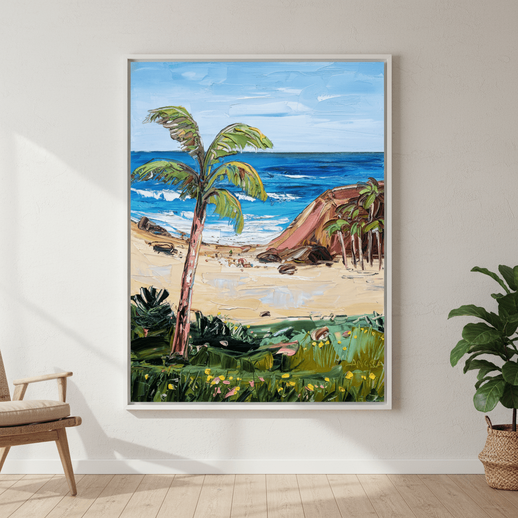 Island Waves by Angela Hawkey wall - art - picture - poster