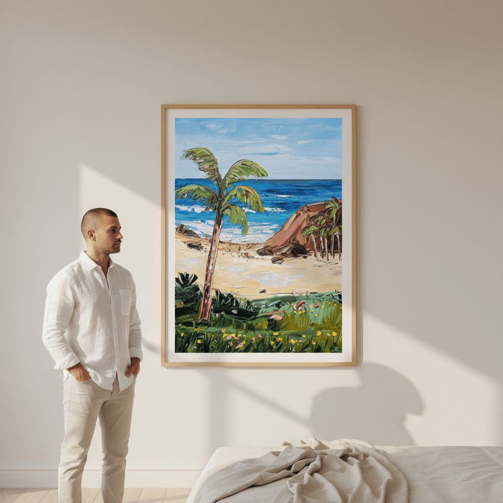 Island Waves by Angela Hawkey wall - art - picture - poster