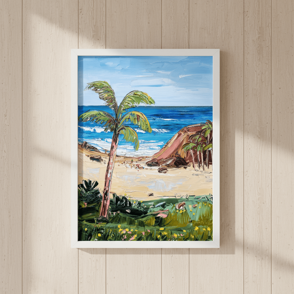 Island Waves by Angela Hawkey wall - art - picture - poster
