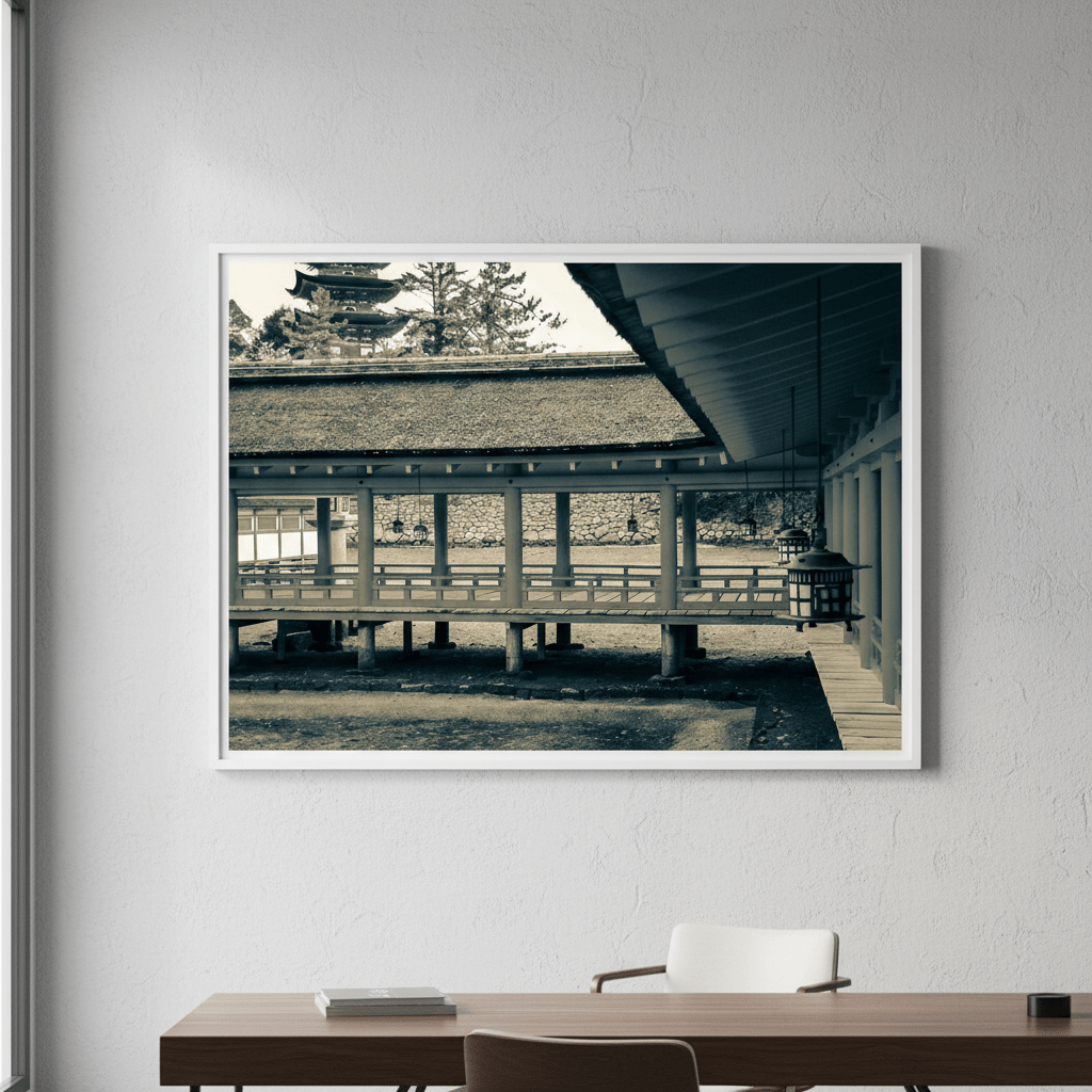 Itsukushima Shrine Boardwalk by Steven Scott wall - art - picture - poster