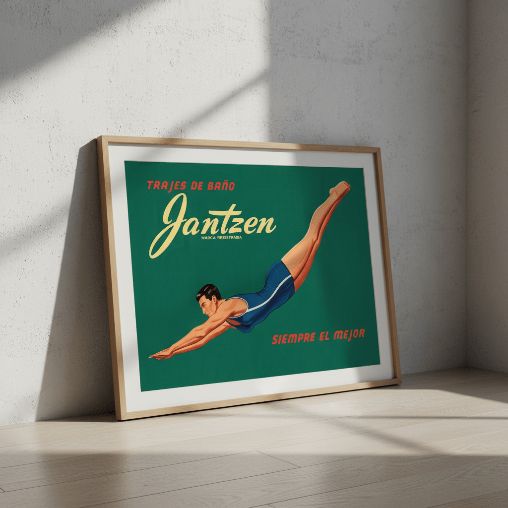 Janzten Vintage Swimwear Ad Poster wall - art - picture - poster