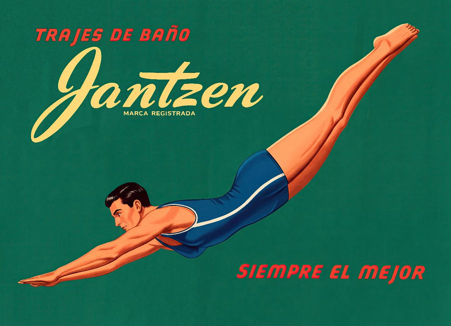 Janzten Vintage Swimwear Ad Poster