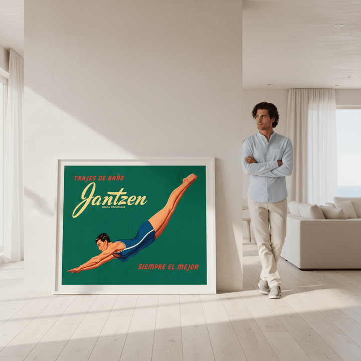 Janzten Vintage Swimwear Ad Poster wall - art - picture - poster