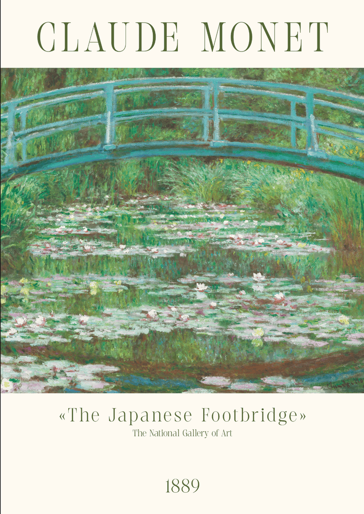 Japanese Footbridge by Claude Monet,frame