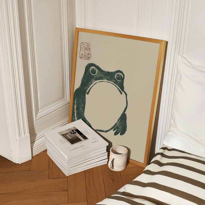 Japanese Grumpy Frog by Matsumoto Hoji - Style My Wall