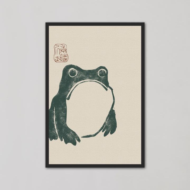Japanese Grumpy Frog by Matsumoto Hoji - Style My Wall