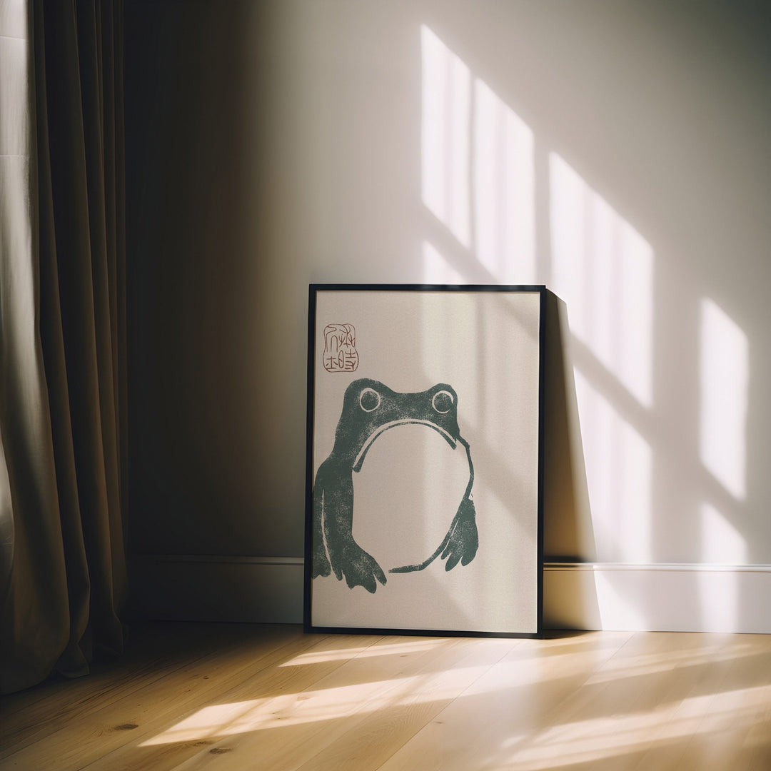 Japanese Grumpy Frog by Matsumoto Hoji - Style My Wall