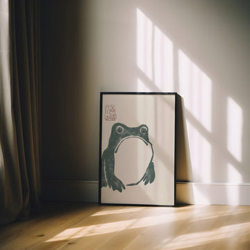 Japanese Grumpy Frog by Matsumoto Hoji - Style My Wall