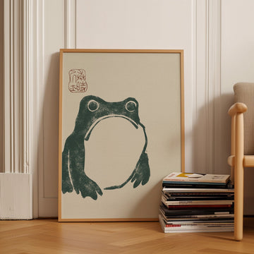 Japanese Grumpy Frog by Matsumoto Hoji - Style My Wall