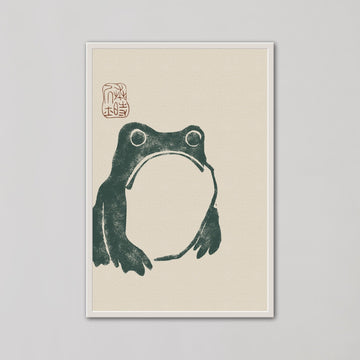 Japanese Grumpy Frog by Matsumoto Hoji - Style My Wall