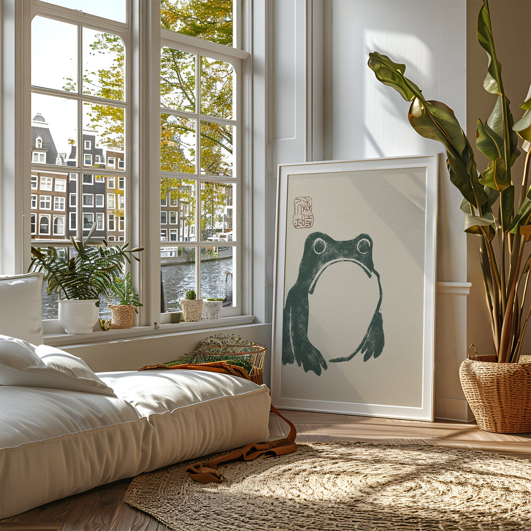 Japanese Grumpy Frog by Matsumoto Hoji - Style My Wall