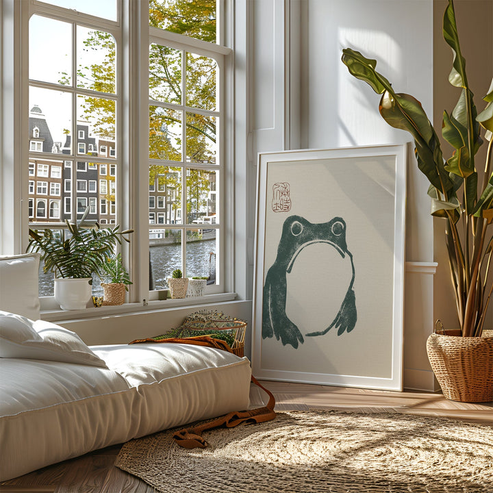 Japanese Grumpy Frog by Matsumoto Hoji - Style My Wall