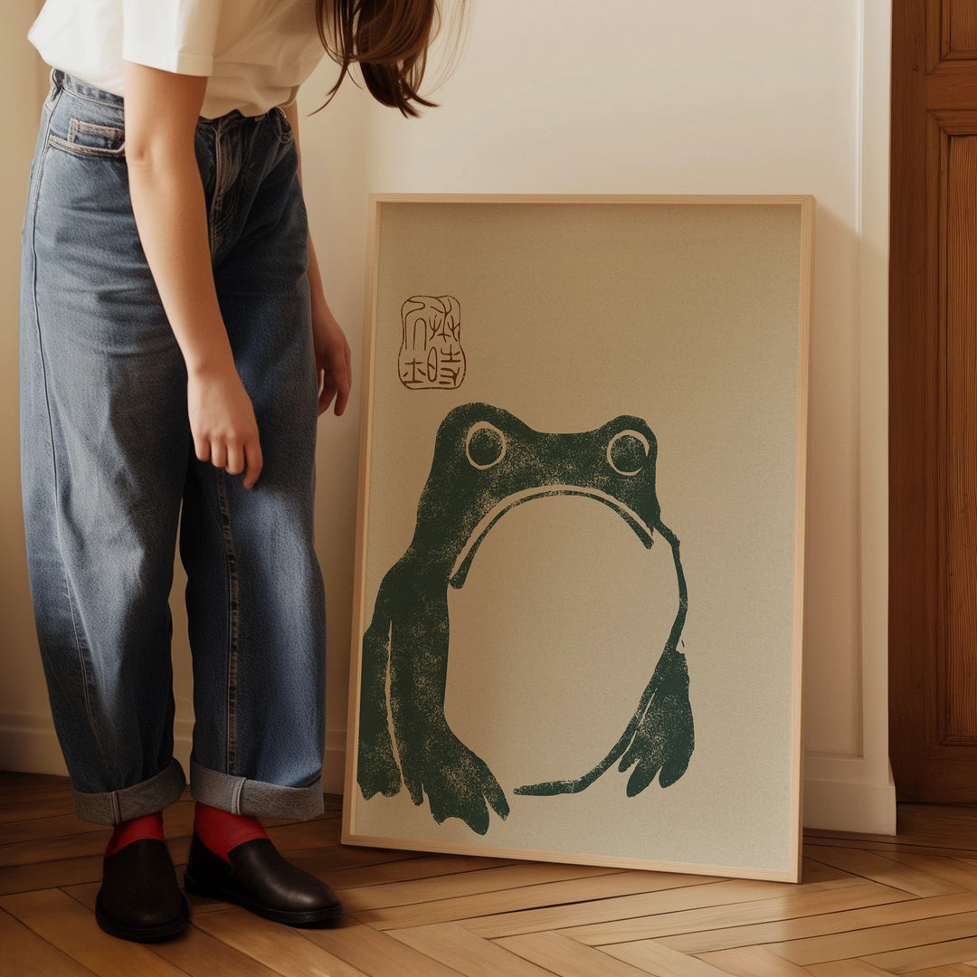 Japanese Grumpy Frog by Matsumoto Hoji - Style My Wall
