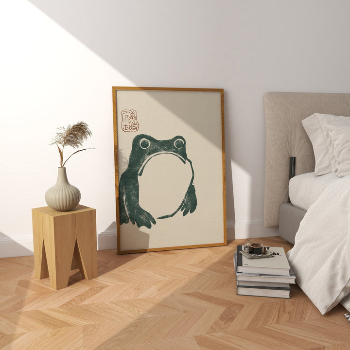 Japanese Grumpy Frog by Matsumoto Hoji - Style My Wall