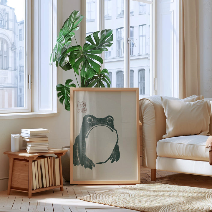 Japanese Grumpy Frog by Matsumoto Hoji - Style My Wall