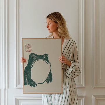 Japanese Grumpy Frog by Matsumoto Hoji - Style My Wall
