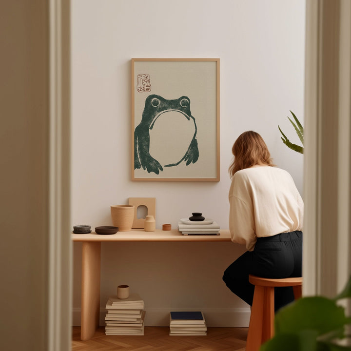 Japanese Grumpy Frog by Matsumoto Hoji - Style My Wall