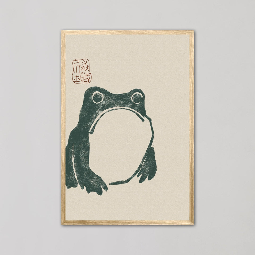 Japanese Grumpy Frog by Matsumoto Hoji - Style My Wall
