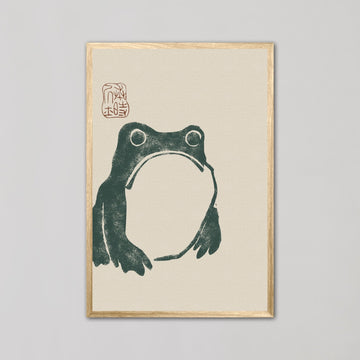Japanese Grumpy Frog by Matsumoto Hoji - Style My Wall