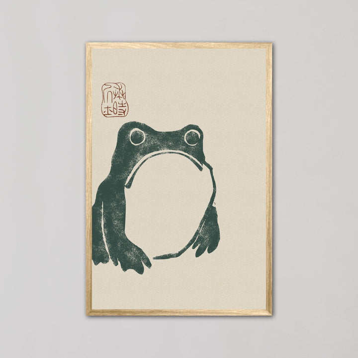 Japanese Grumpy Frog by Matsumoto Hoji - Style My Wall