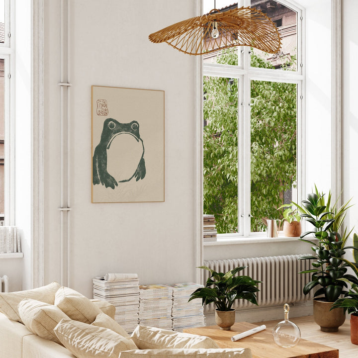 Japanese Grumpy Frog by Matsumoto Hoji - Style My Wall