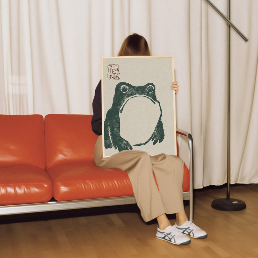 Japanese Grumpy Frog by Matsumoto Hoji - Style My Wall