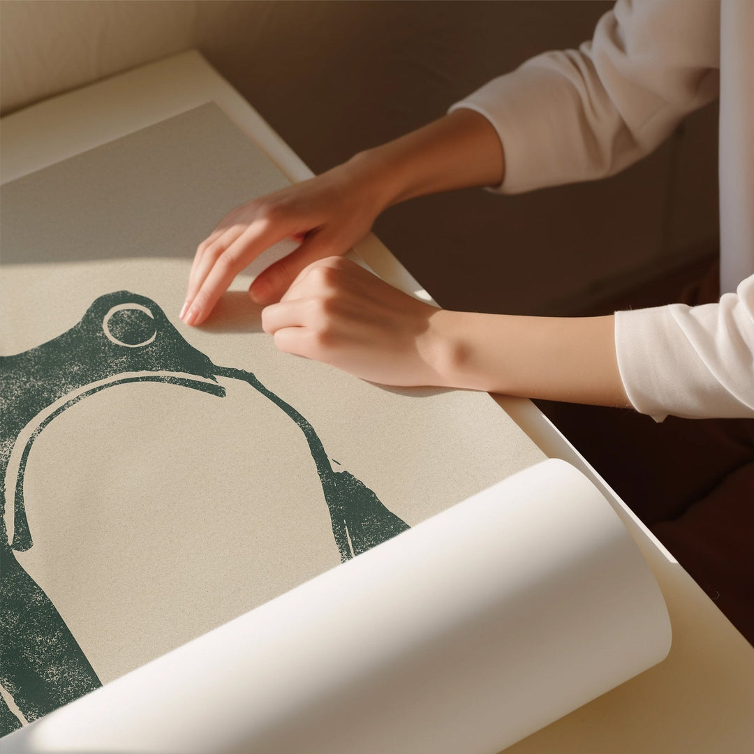 Japanese Grumpy Frog by Matsumoto Hoji - Style My Wall