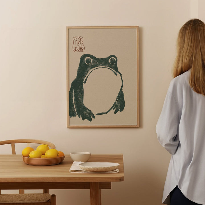 Japanese Grumpy Frog by Matsumoto Hoji - Style My Wall