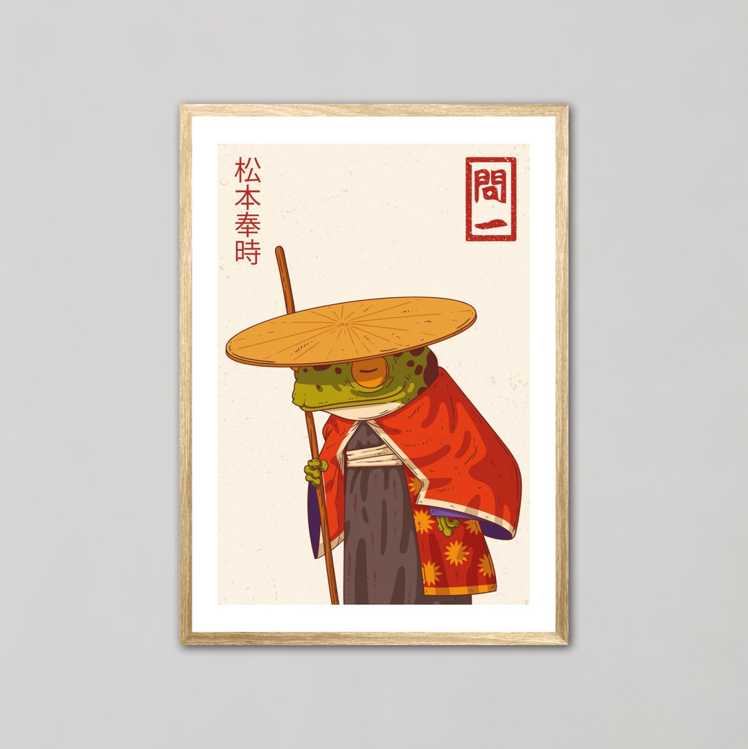 Japanese Samurai Frog II Wall Art - Style My Wall