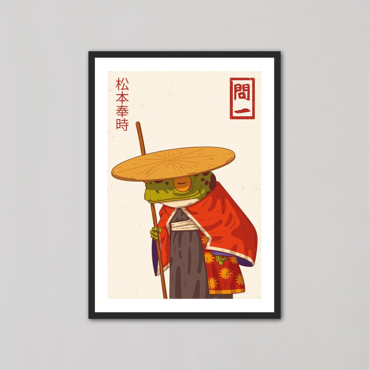 Japanese Samurai Frog II Wall Art - Style My Wall