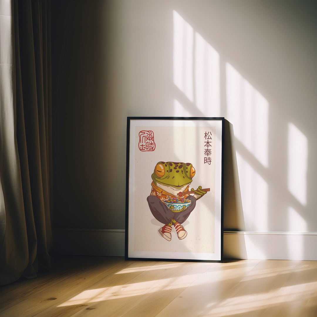 Japanese Samurai Frog III Wall Art - Style My Wall