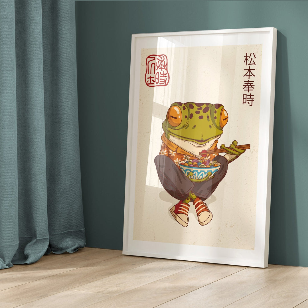 Japanese Samurai Frog III Wall Art - Style My Wall