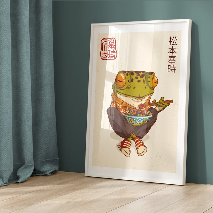 Japanese Samurai Frog III Wall Art - Style My Wall