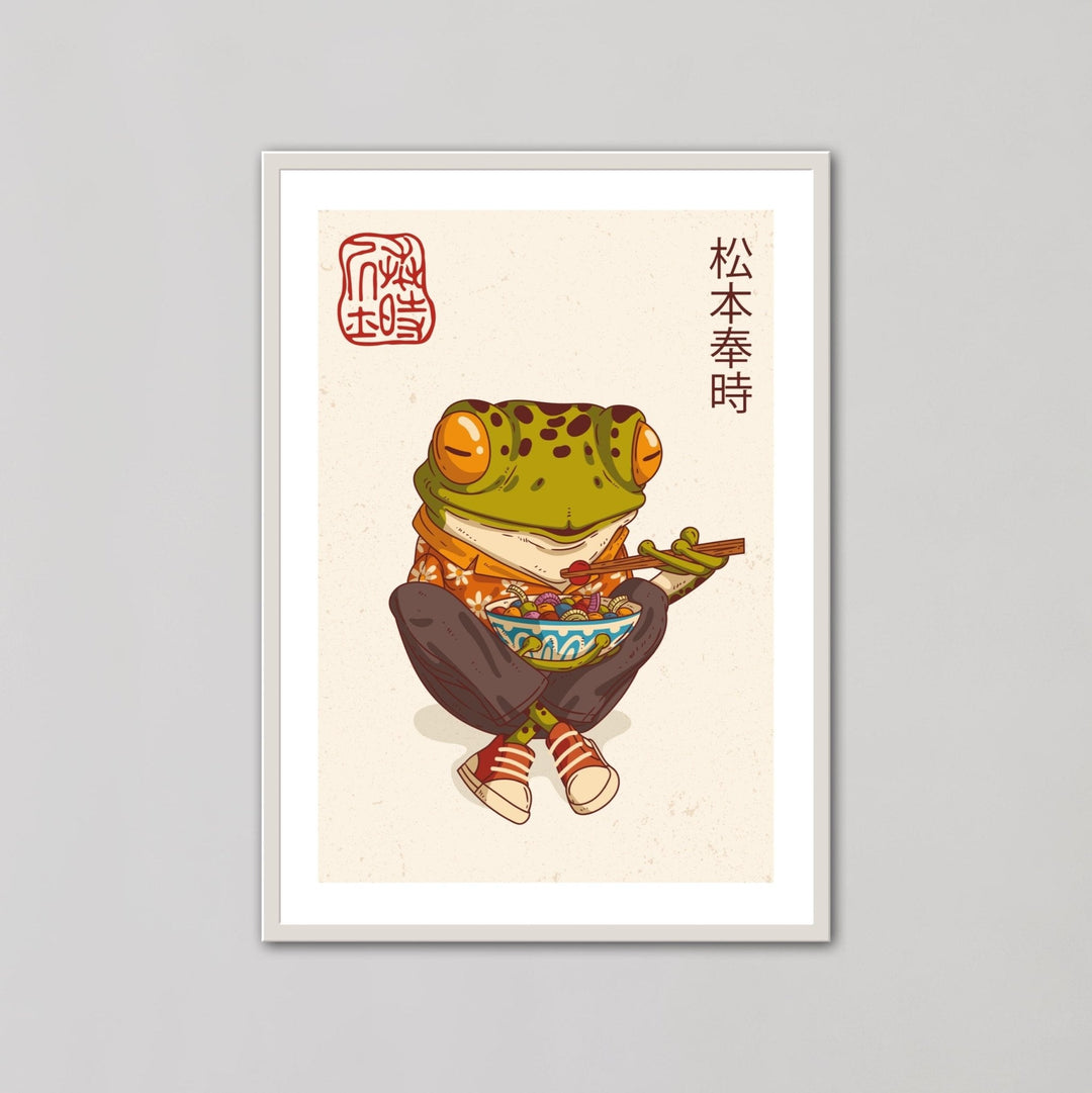 Japanese Samurai Frog III Wall Art - Style My Wall