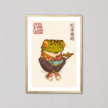 Japanese Samurai Frog III Wall Art - Style My Wall