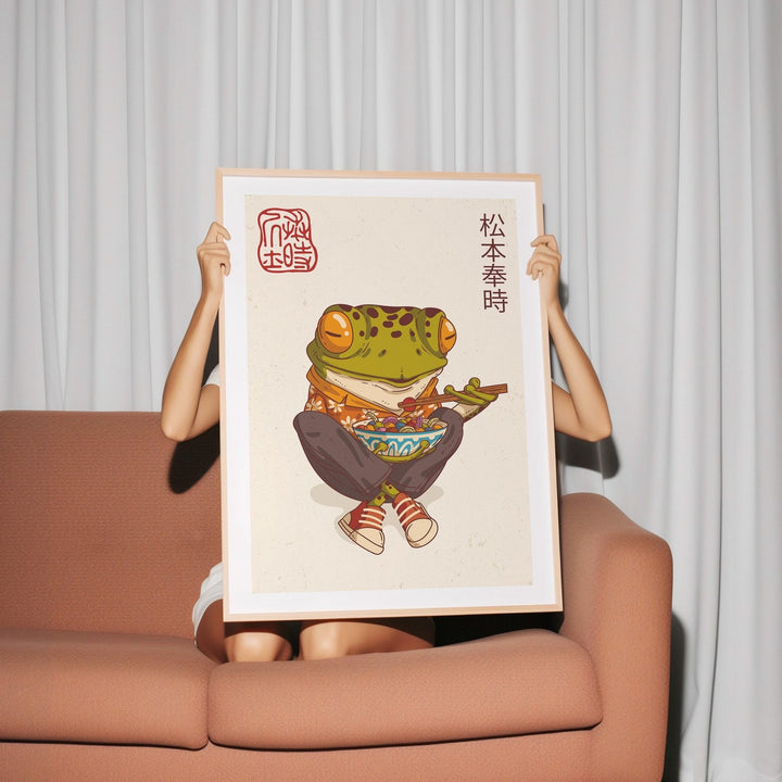 Japanese Samurai Frog III Wall Art - Style My Wall