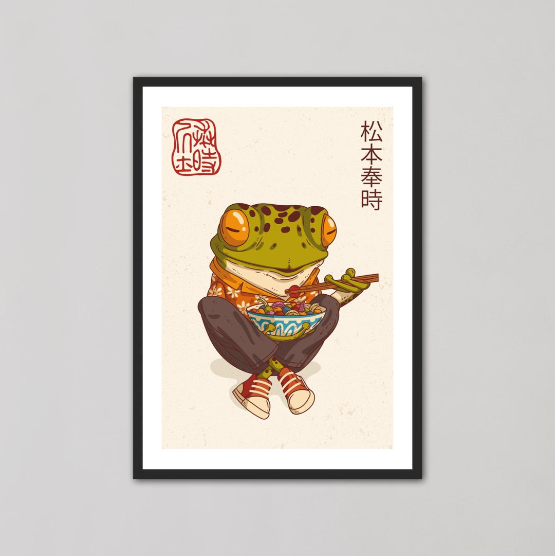 Japanese Samurai Frog III Wall Art - Style My Wall