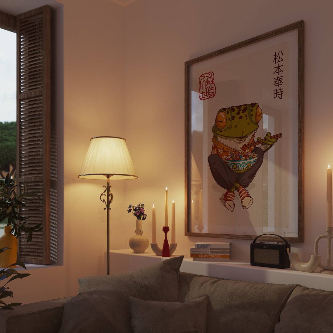 Japanese Samurai Frog III Wall Art - Style My Wall