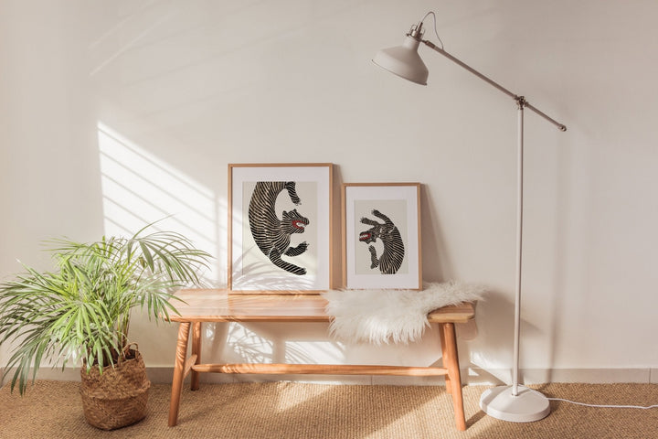 Japanese Tigers Pair - Style My Wall