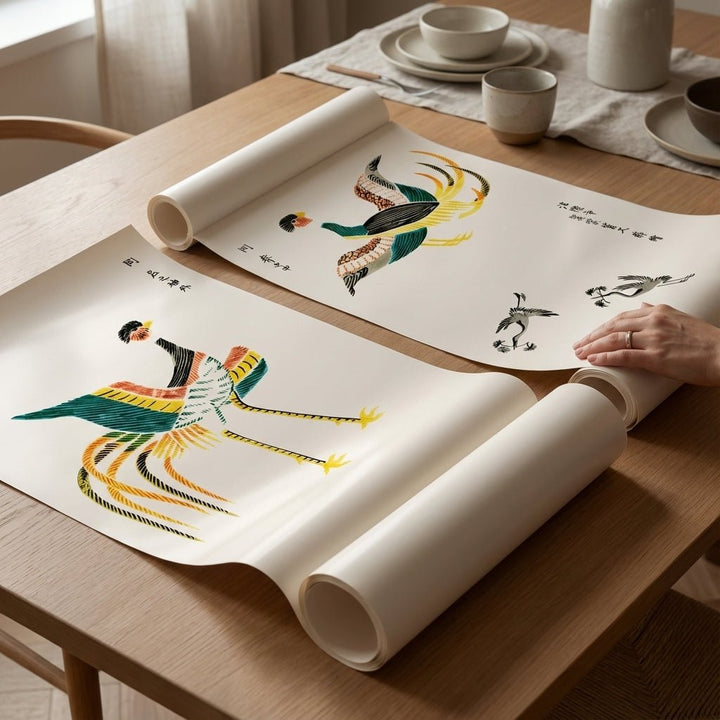 Japanese Woodblock Set of 2 Minamlistic Prints by Taguchi Tomoki wall - art - picture - poster