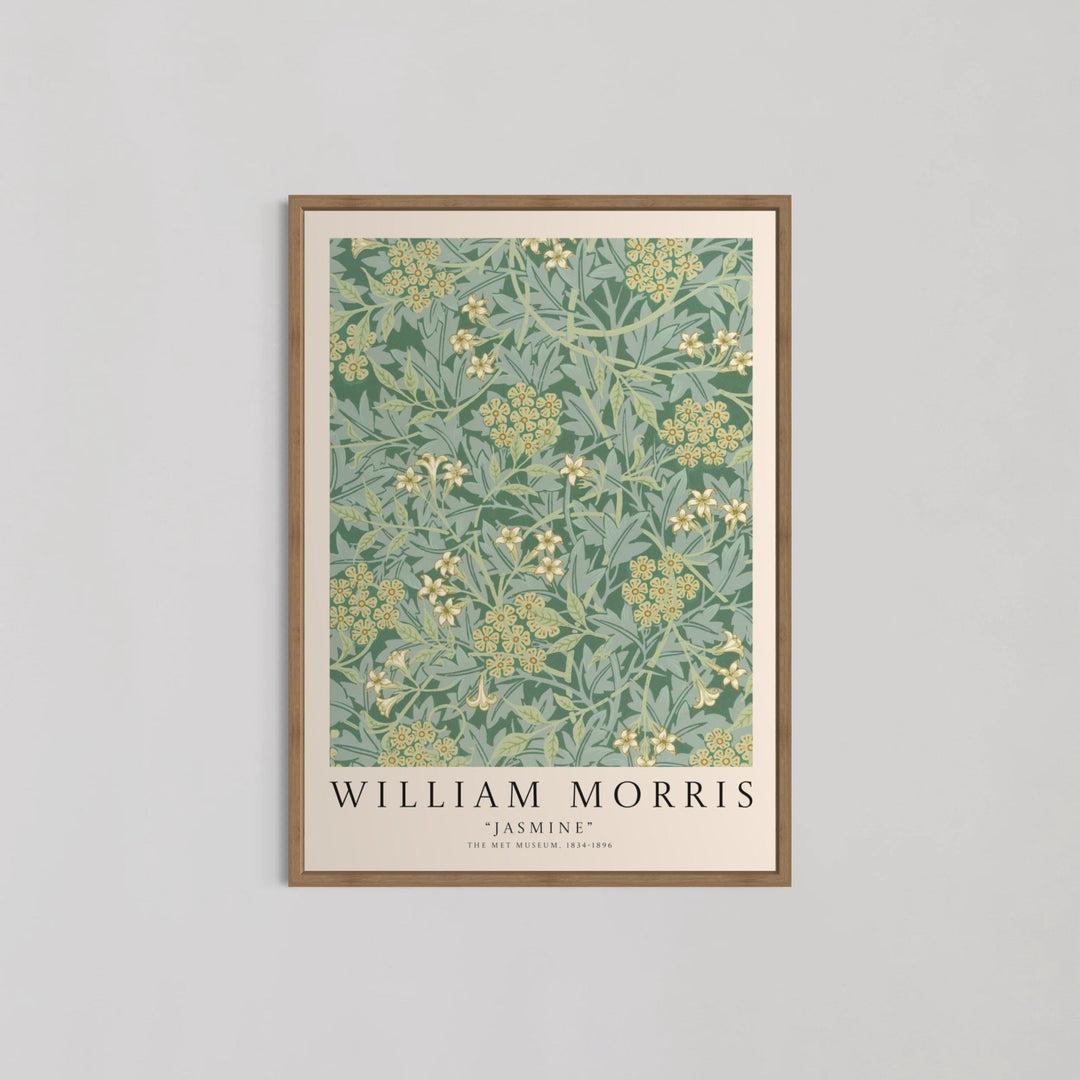 Jasmine Flower Pattern Wall Art by William Morris - Style My Wall