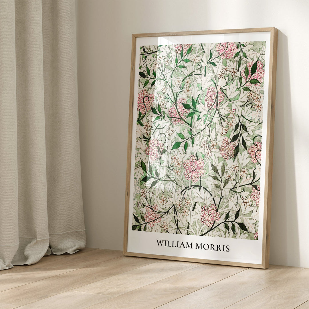 Jasmine Flowers Green & Pink by William Morris - Style My Wall