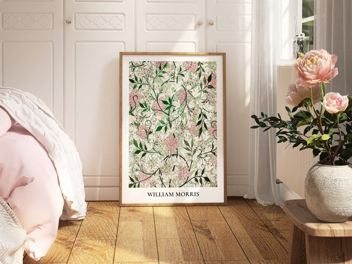 Jasmine Flowers Green & Pink by William Morris - Style My Wall