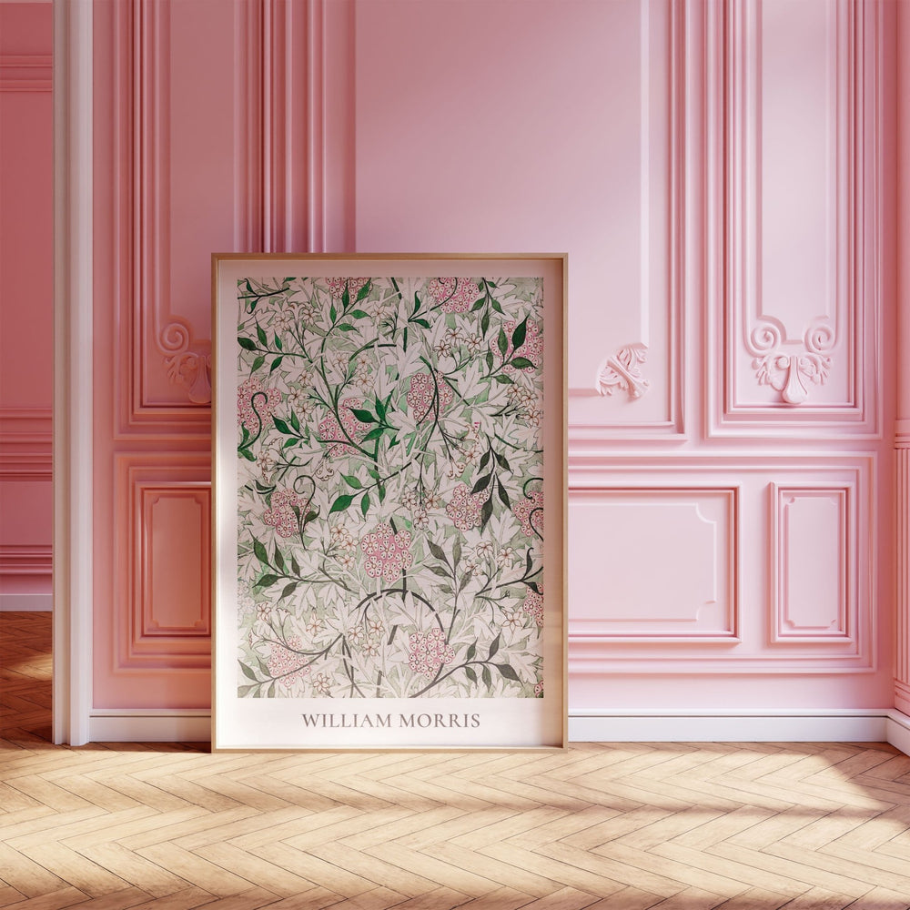 Jasmine Flowers Green & Pink by William Morris - Style My Wall