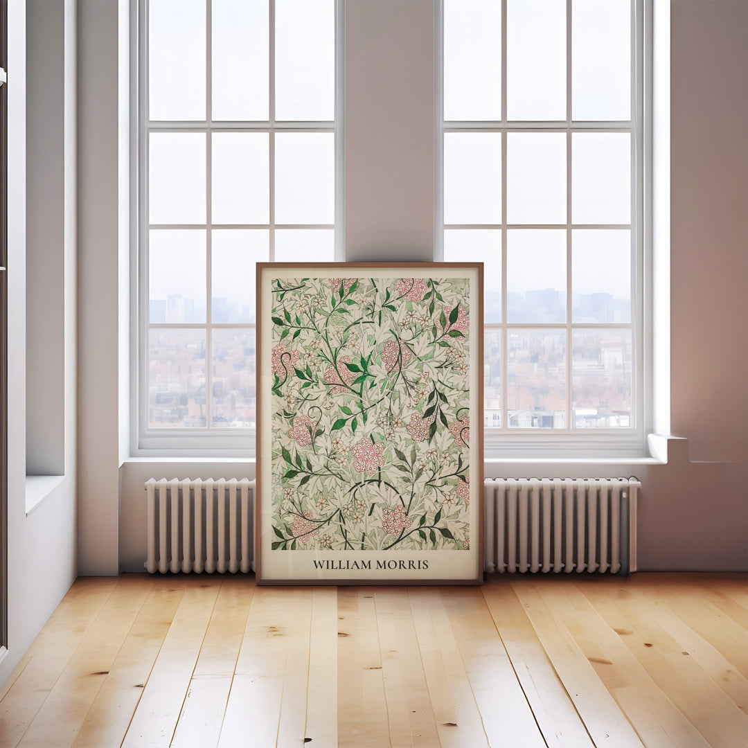 Jasmine Flowers Green & Pink by William Morris - Style My Wall